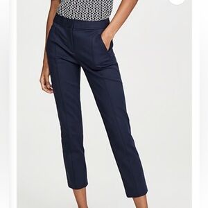 Navy Sea Tory Burch Vanner Cropped Blue Pants size 00
